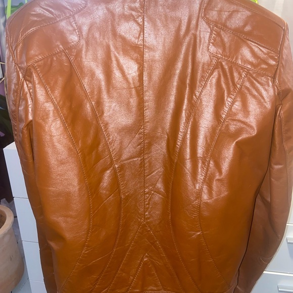 Vintage 70s Wilson’s Leather Men’s coat size 38 - Picture 3 of 11